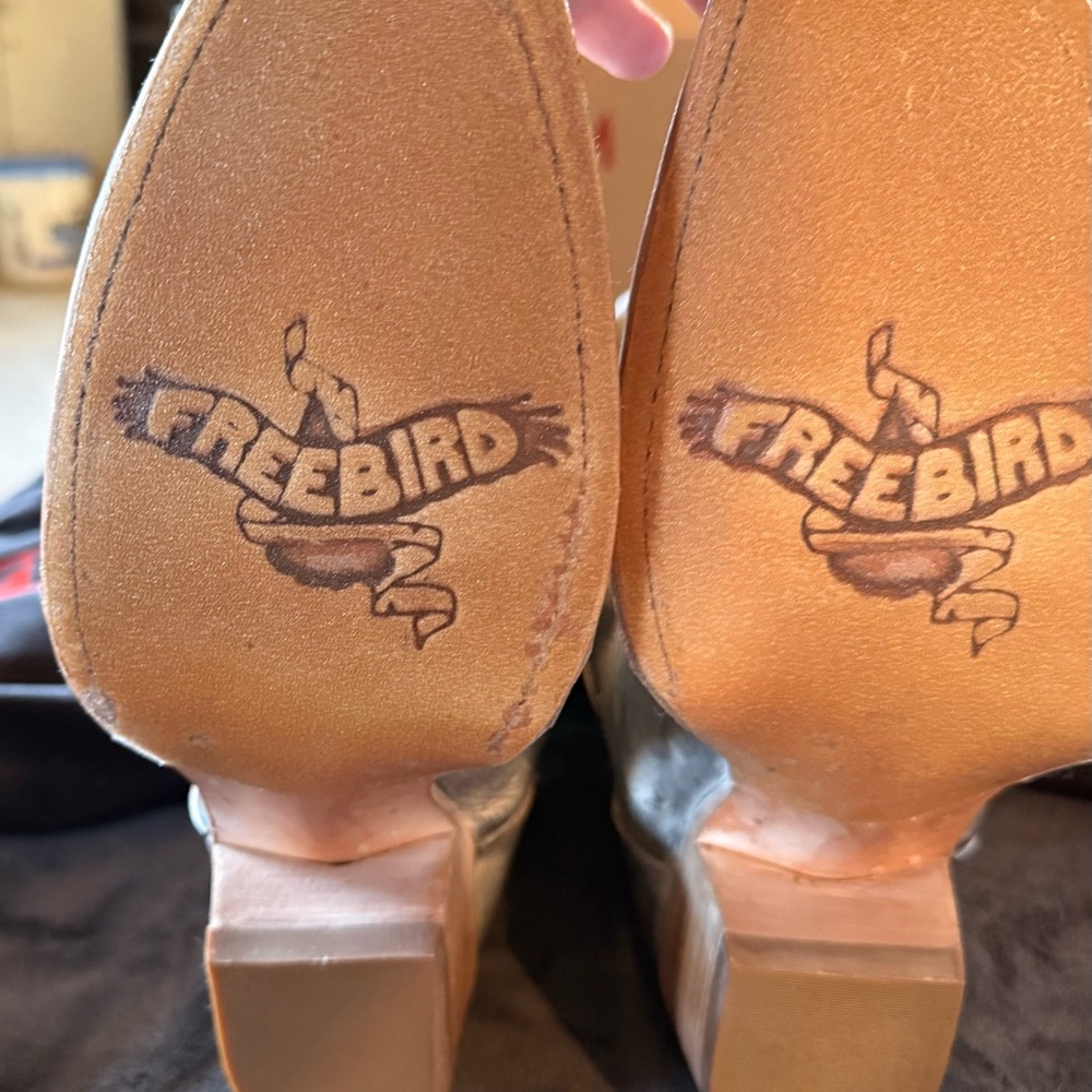 Freebird by Steven Gray Embroidered Leather Western Heeled Boots - Picture 4 of 8